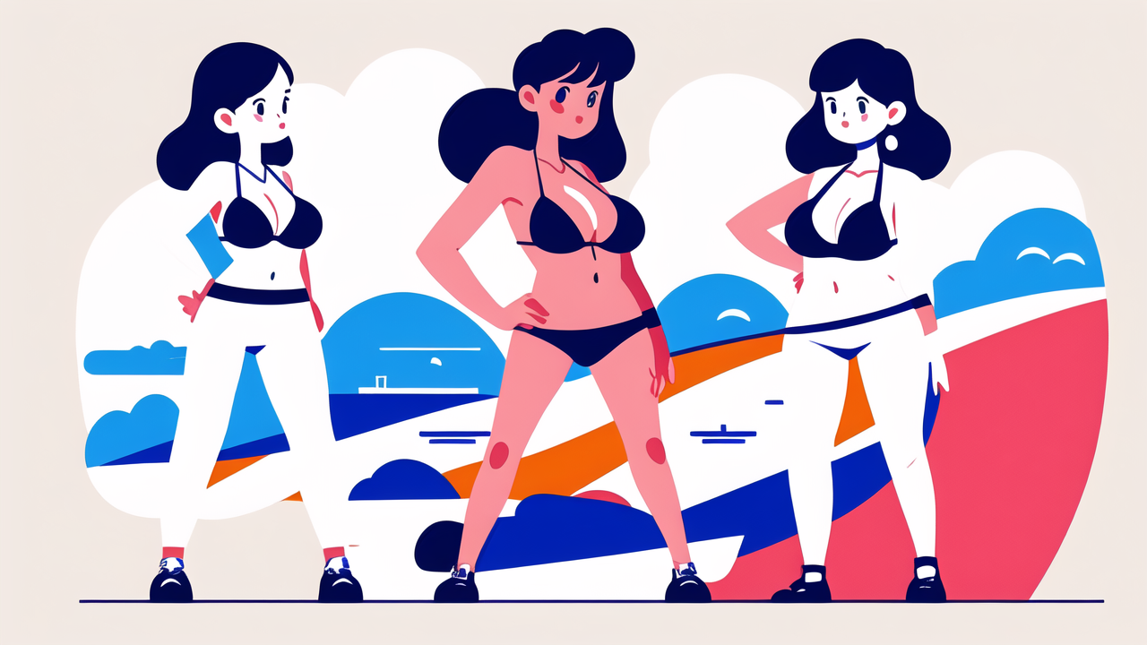 Glowwom rose patch bikini