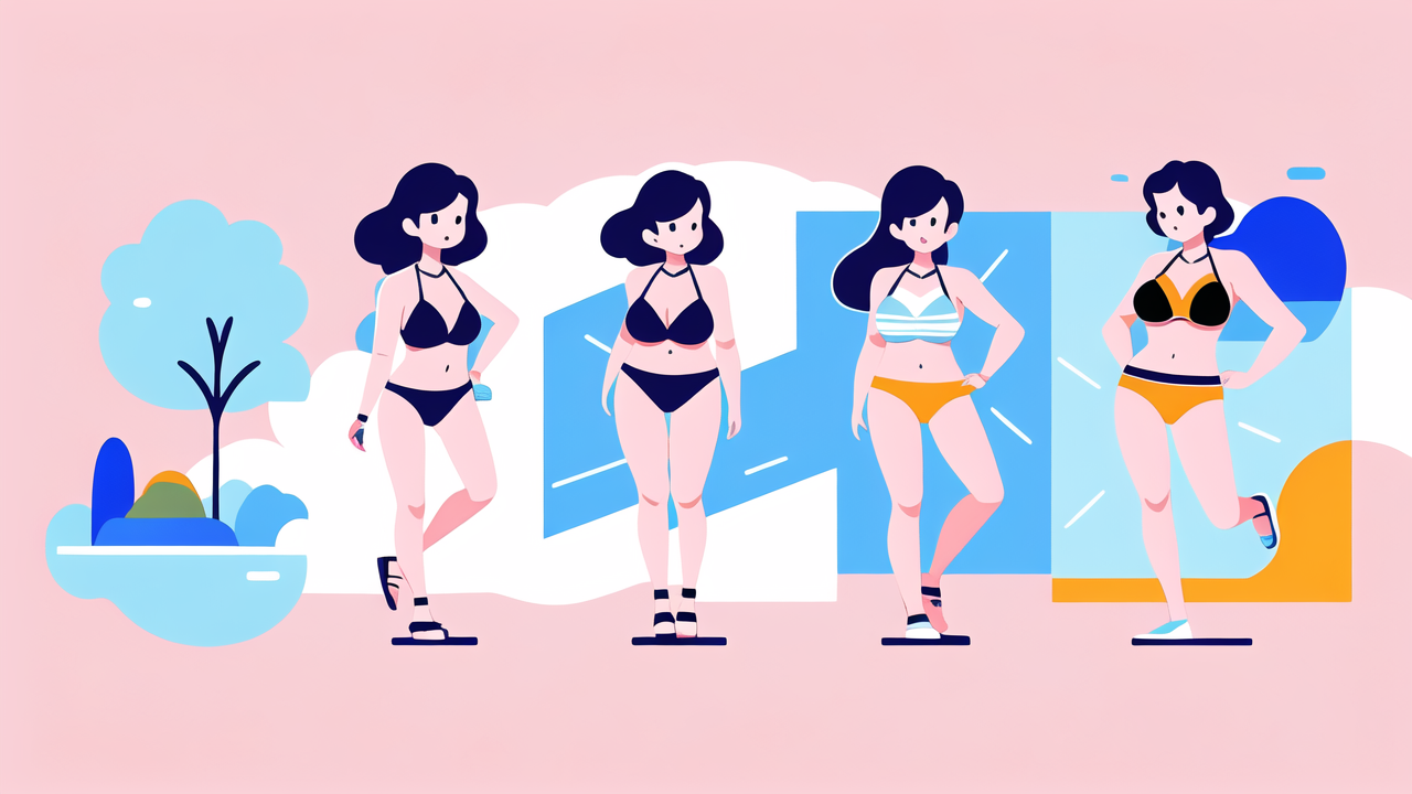 Sexy Four-Piece Bikini Swimsuit
