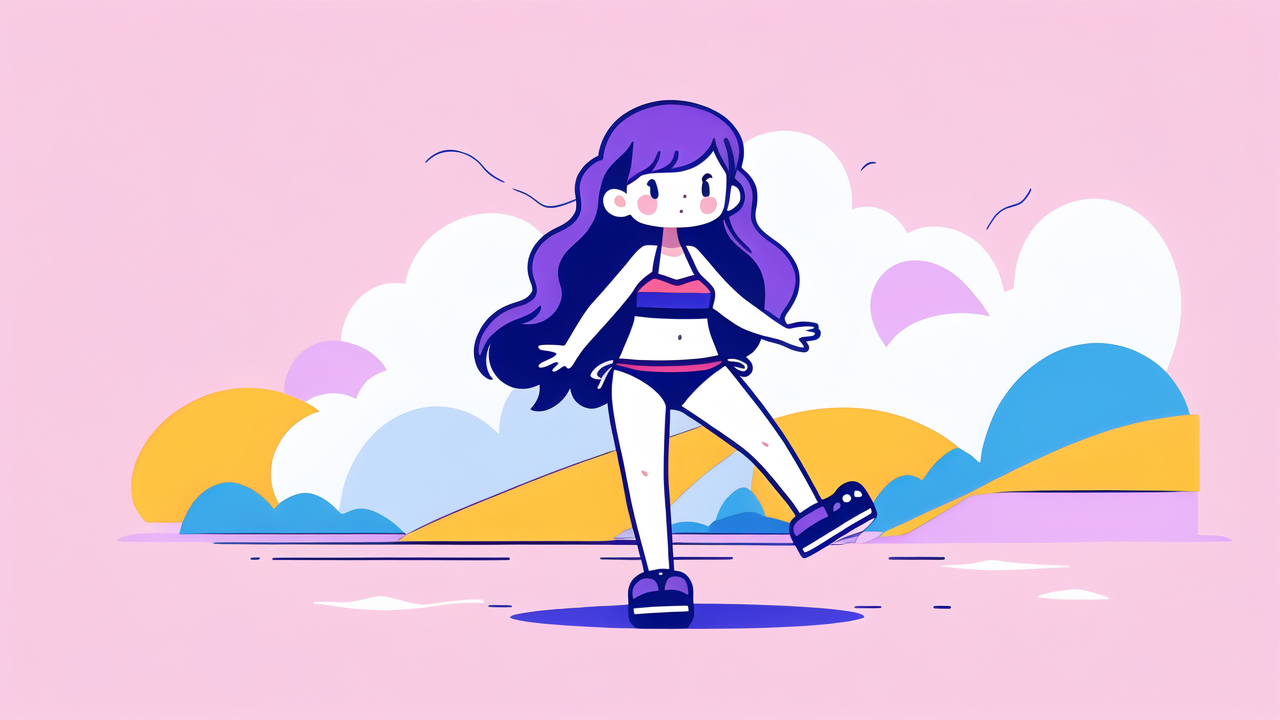 Purple Wavy Bikini