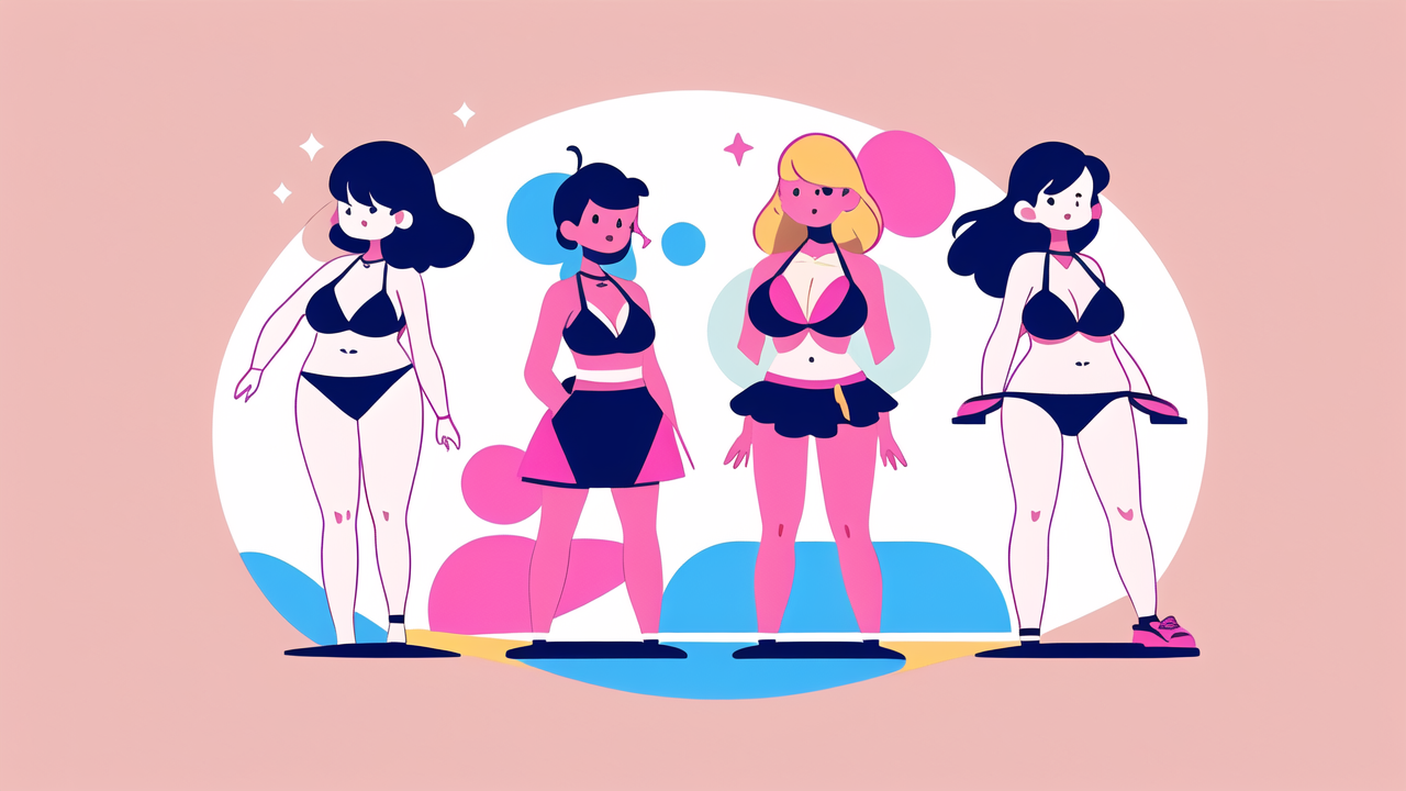 Sexy Four-Piece Bikini Swimsuit