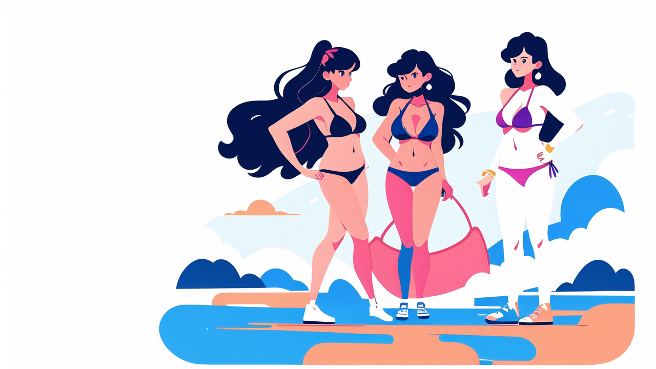 Glowwom rose patch bikini