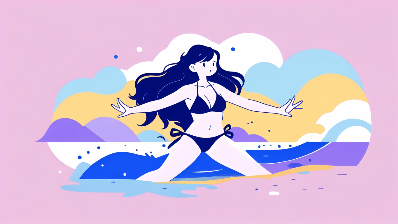 Purple Wavy Bikini