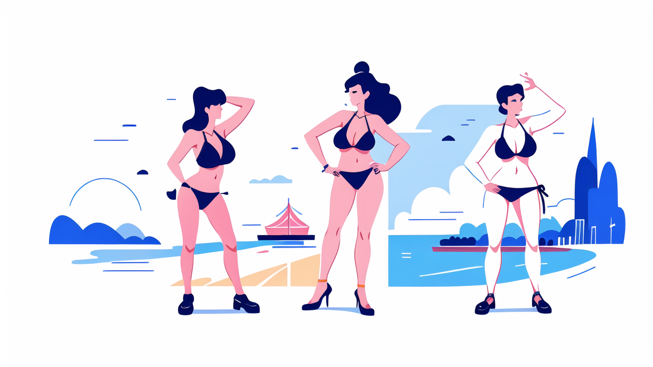 Sexy Four-Piece Bikini Swimsuit