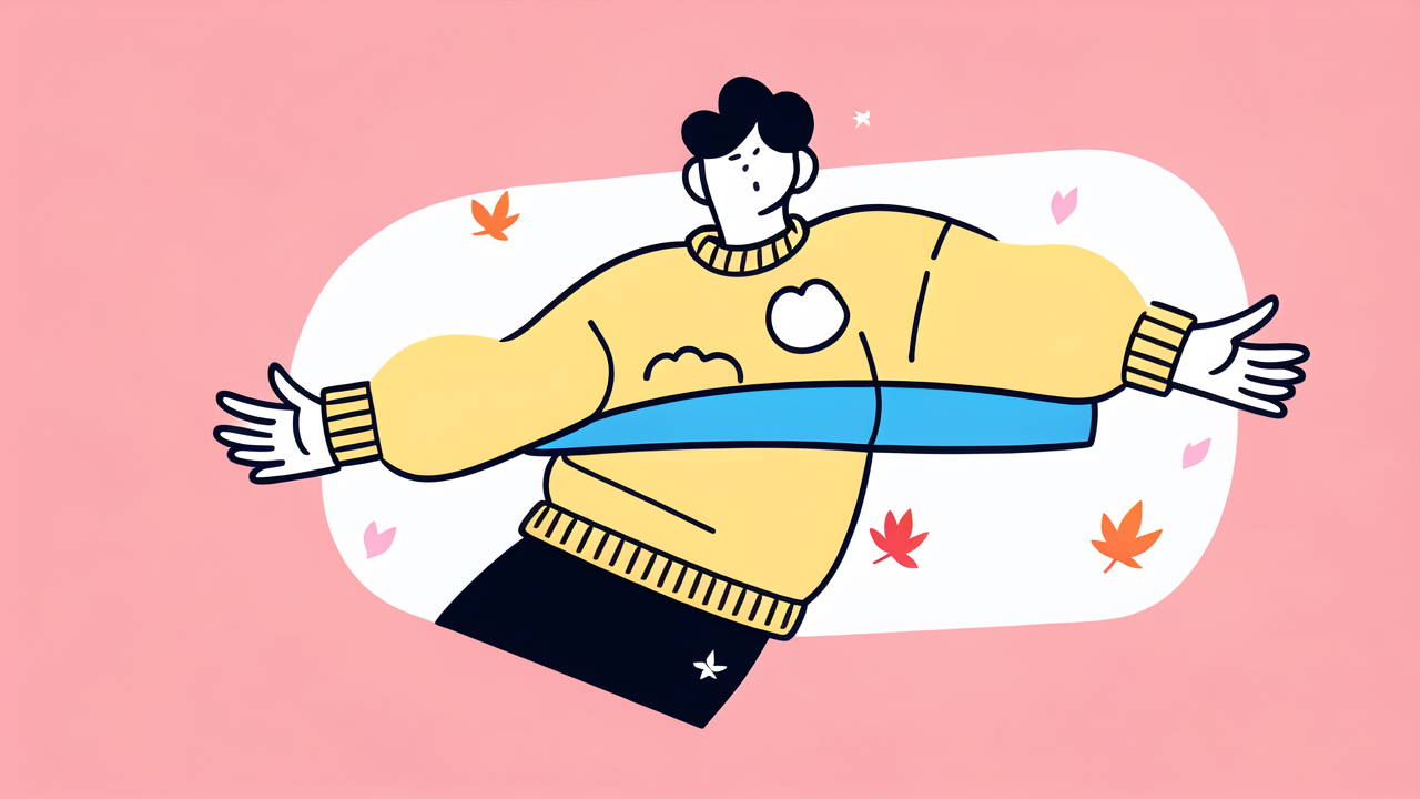 Glowwom Maple Leaf Knit Sweater