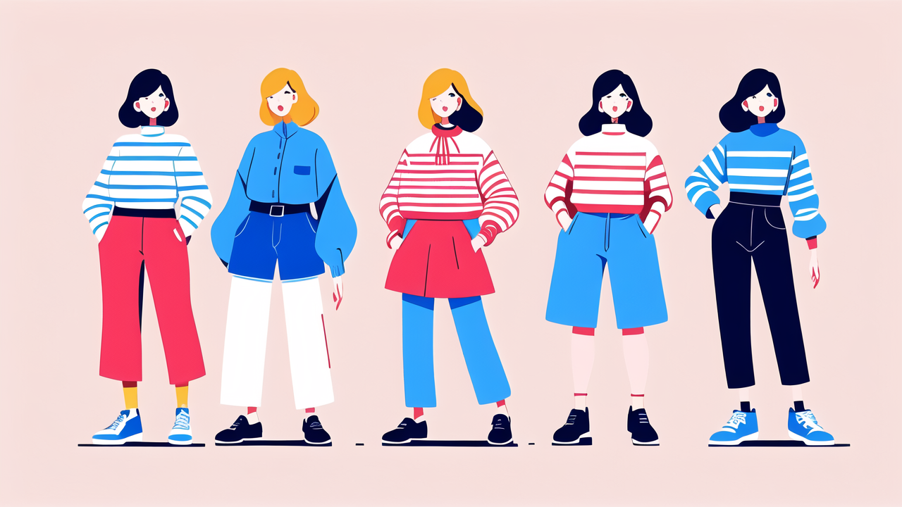 Casual Striped Turtleneck Sweater