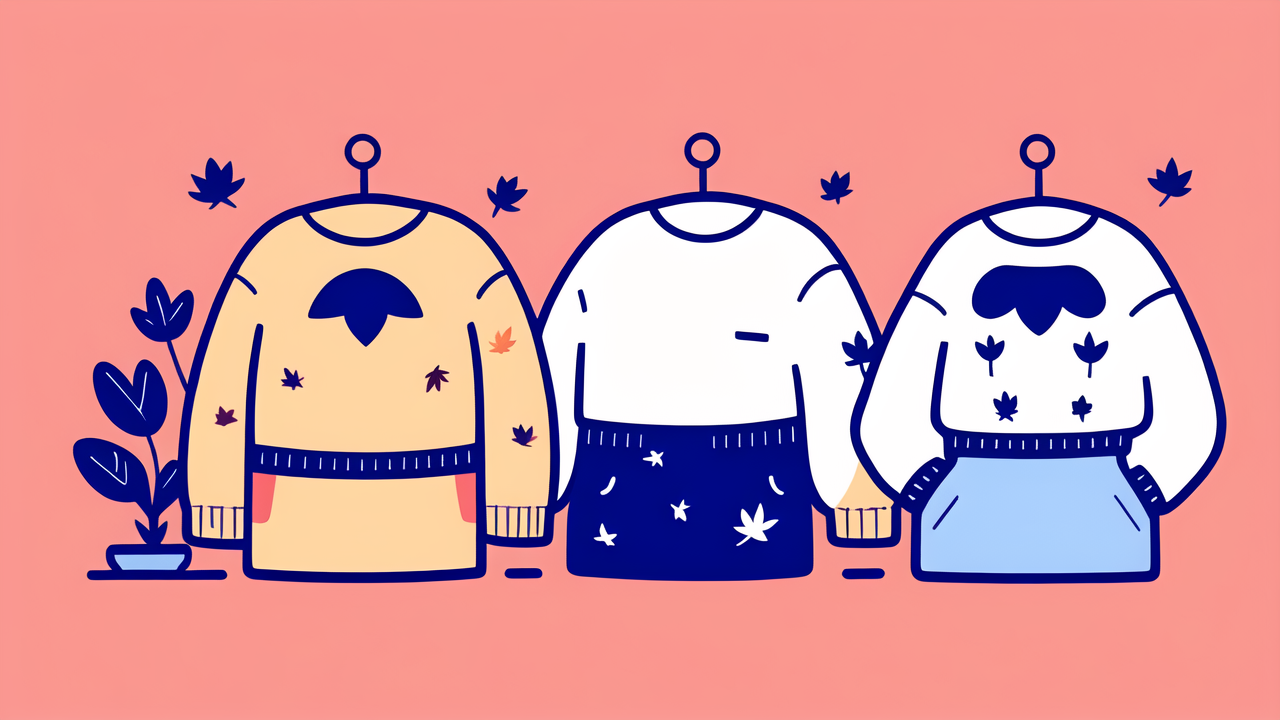 Glowwom Maple Leaf Knit Sweater