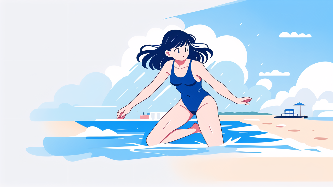 Sling ruffled one-piece swimsuit