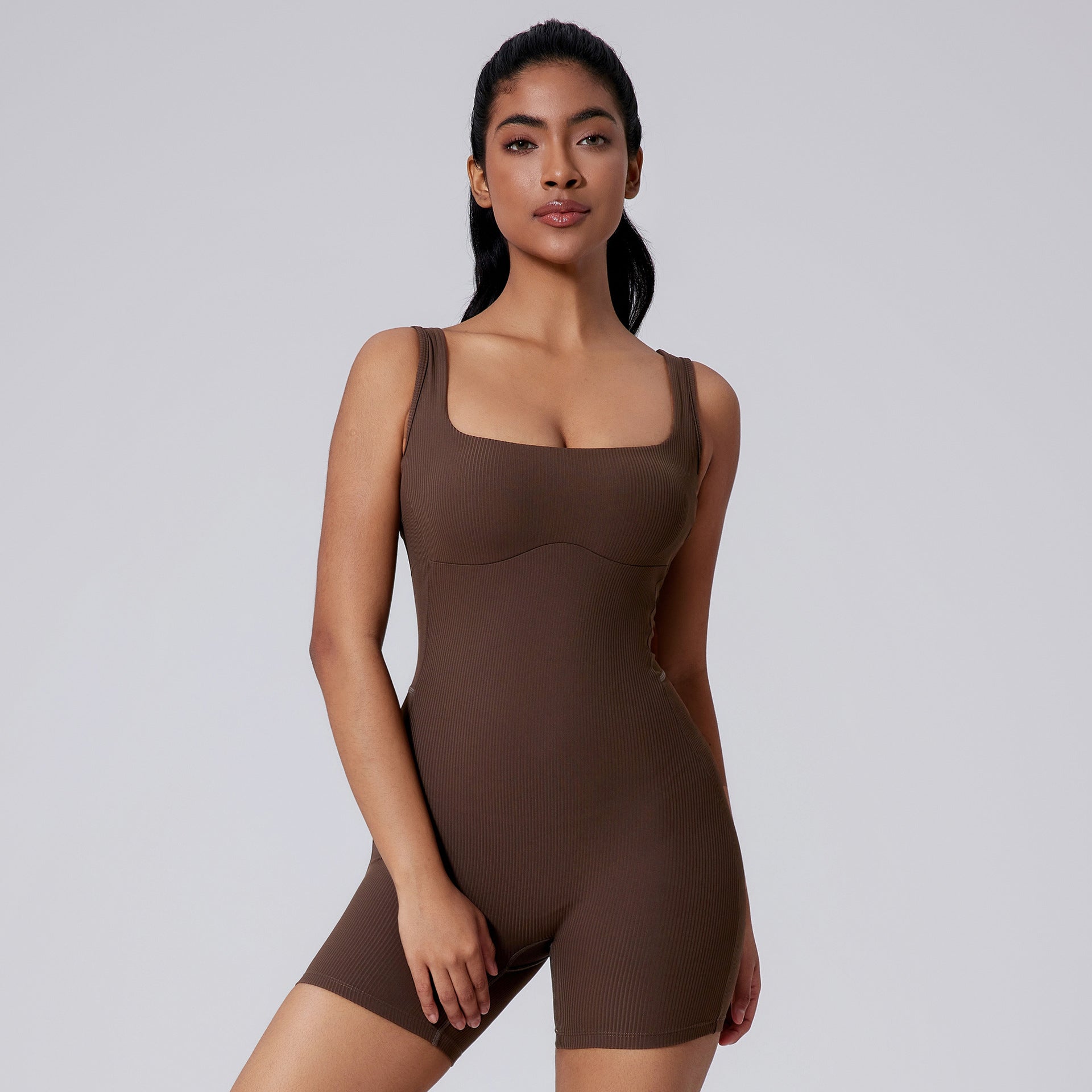 Glowwom Soft Sport Open Back Bodysuit