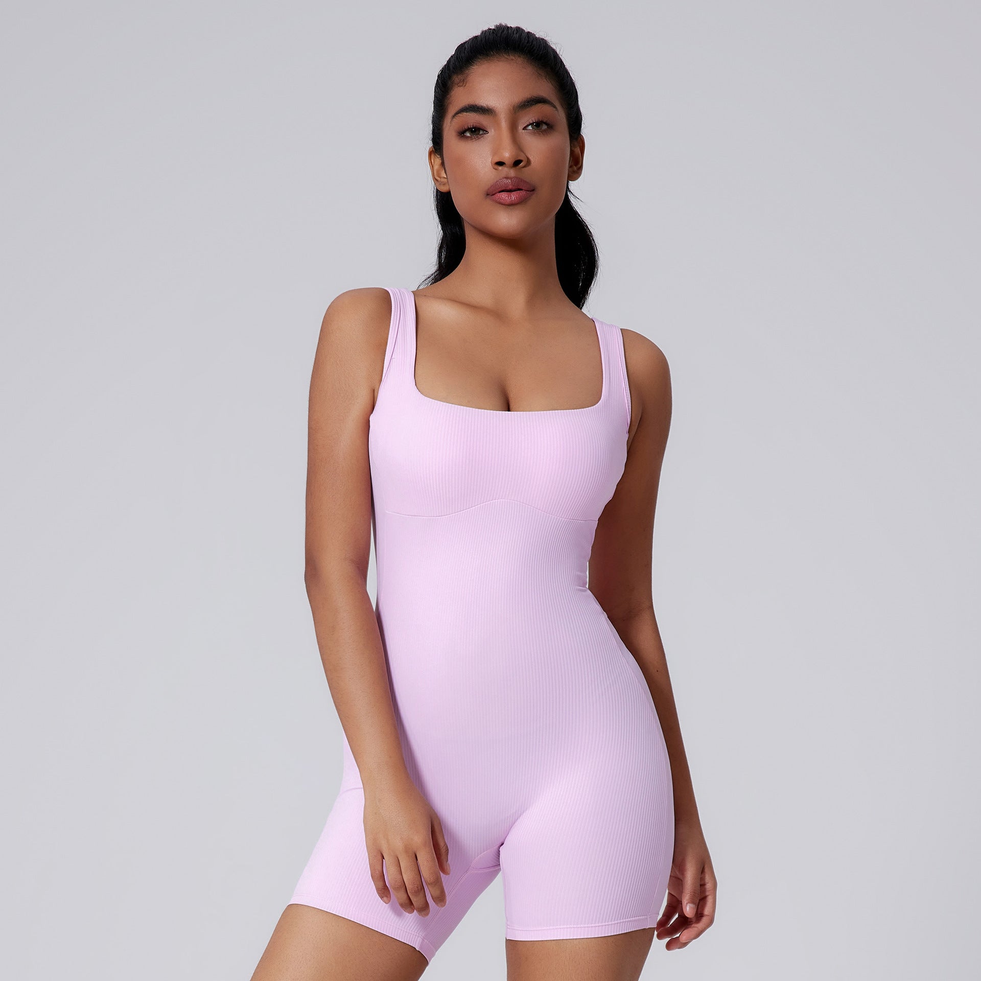 Glowwom Soft Sport Open Back Bodysuit