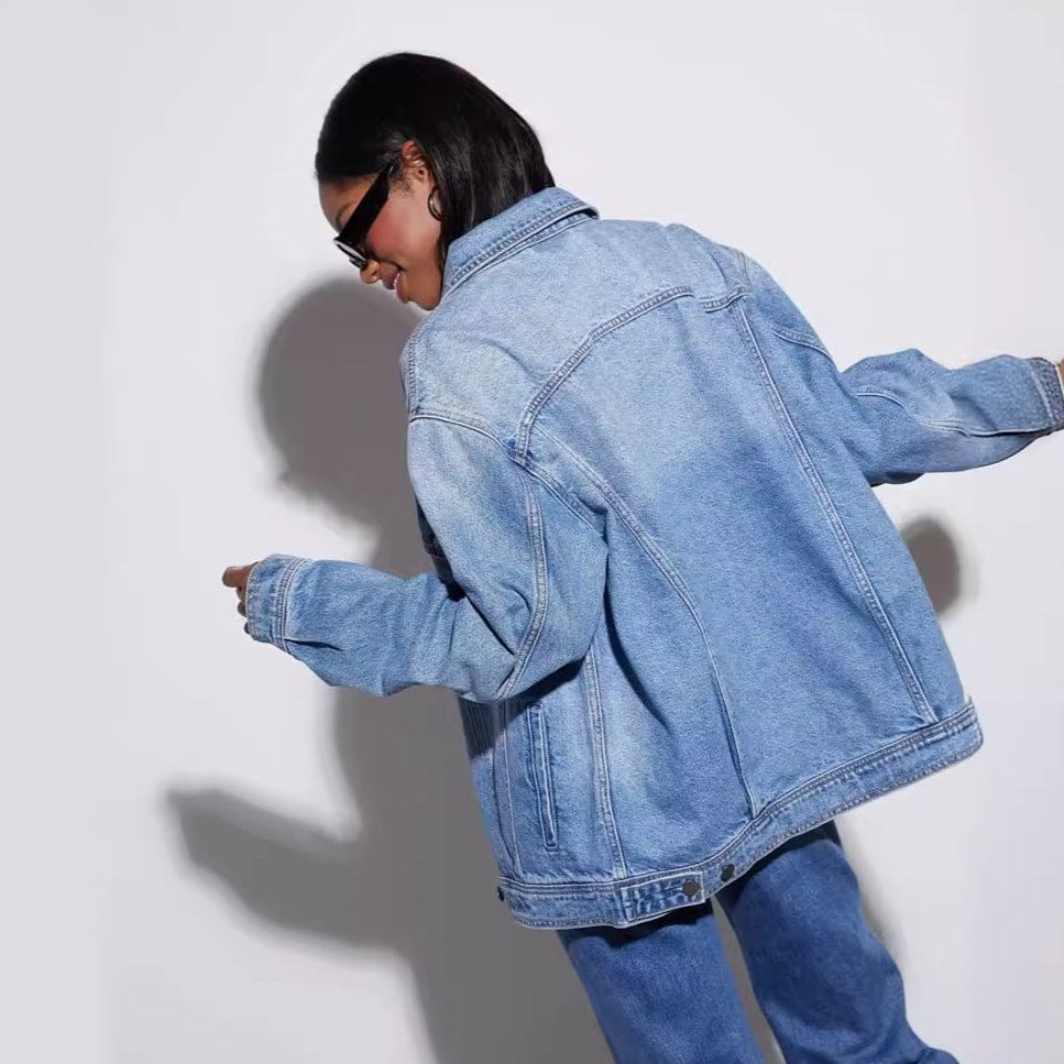 Glowwom button-down denim jacket