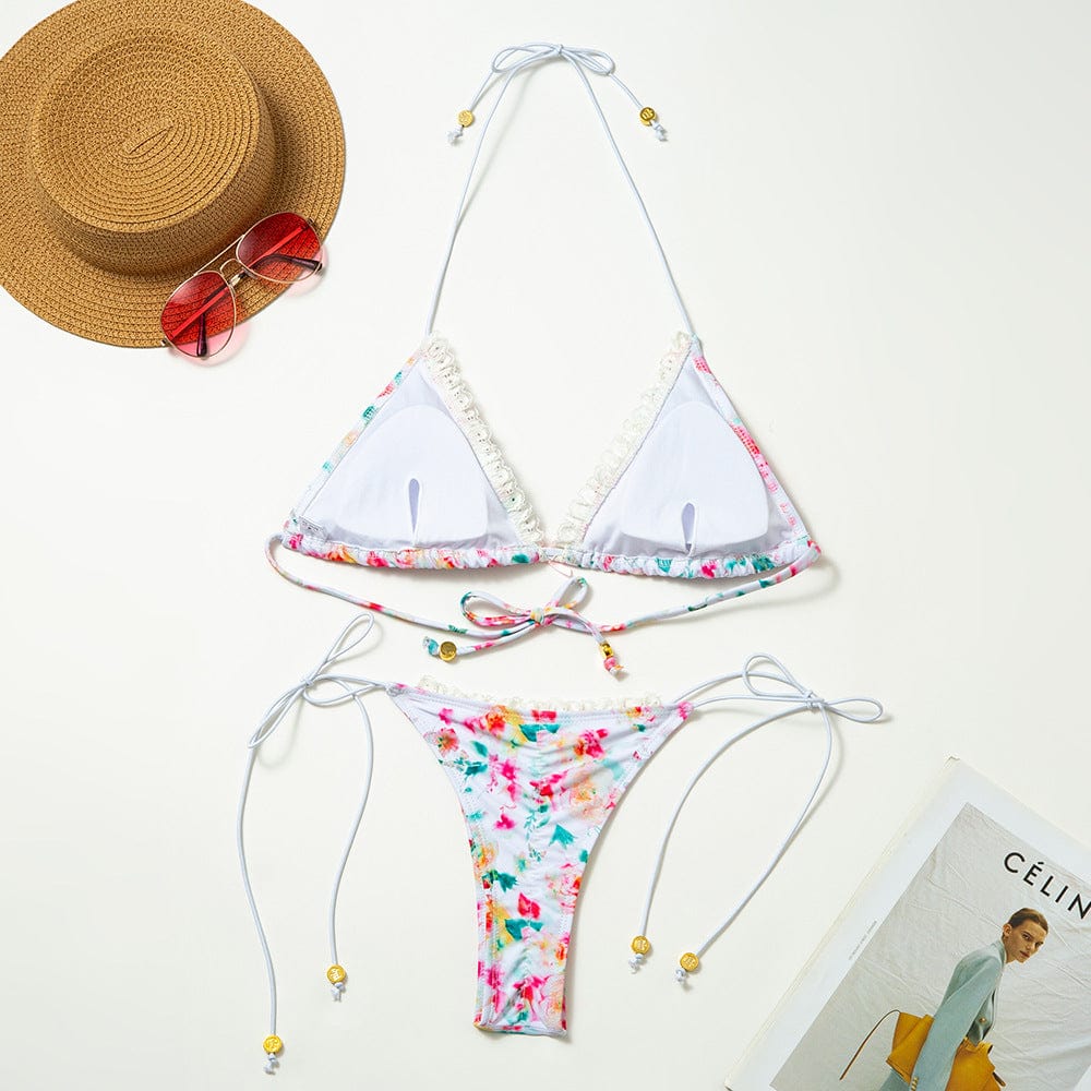 Glowwom Floral String Bikini