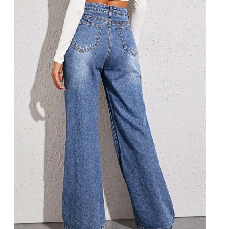 Loose high waist wide leg jeans