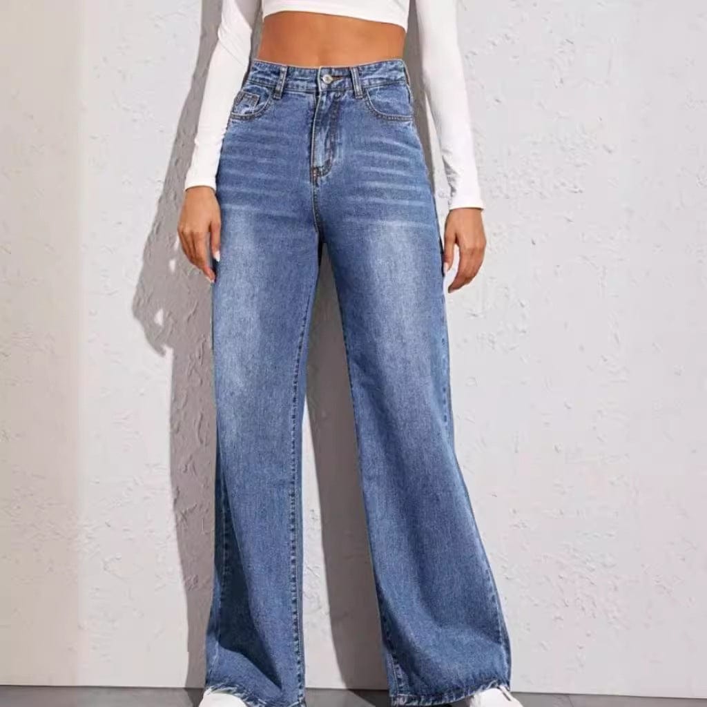 Loose high waist wide leg jeans