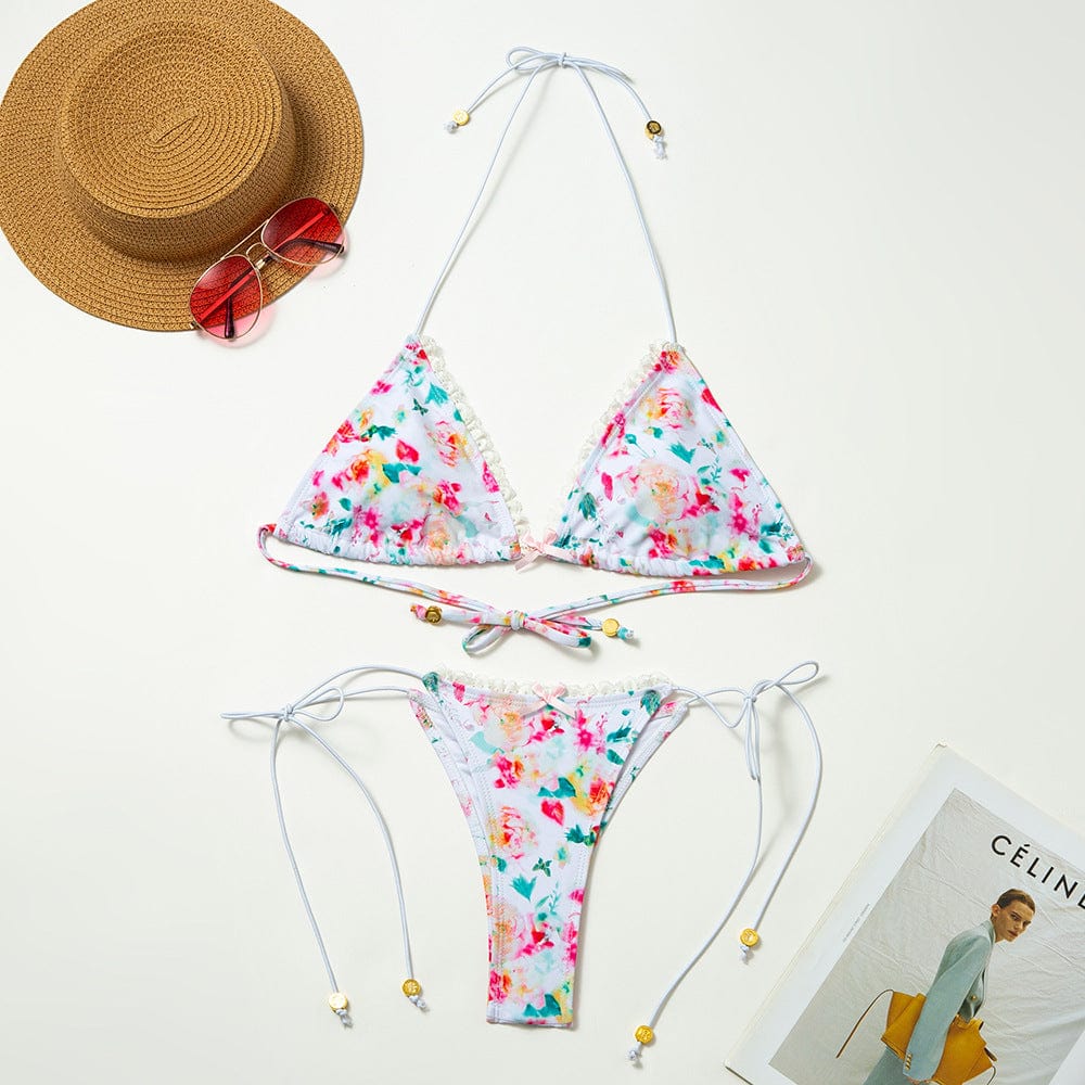 Glowwom Floral String Bikini