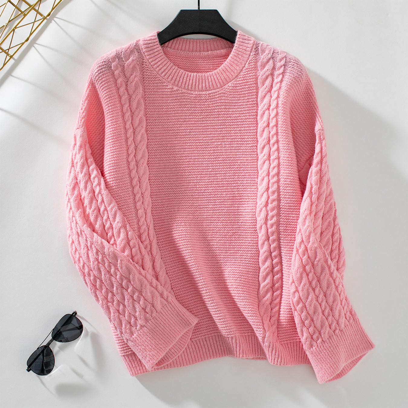 Casual long-sleeved loose sweater