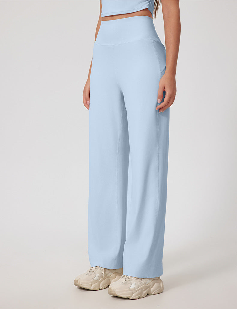 Glowwom straight high-rise flared trousers