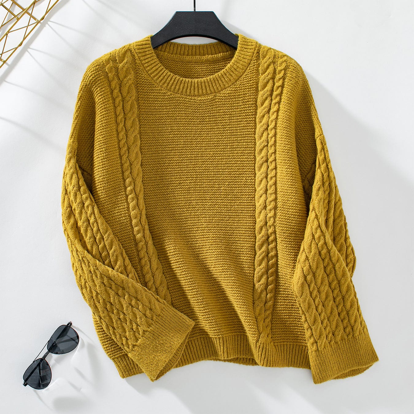 Casual long-sleeved loose sweater