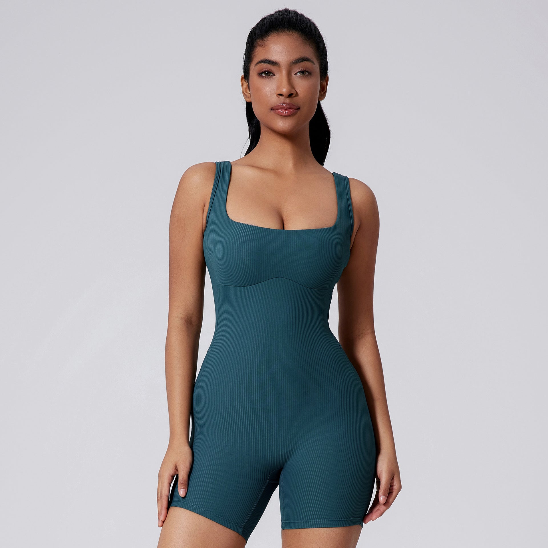 Glowwom Soft Sport Open Back Bodysuit