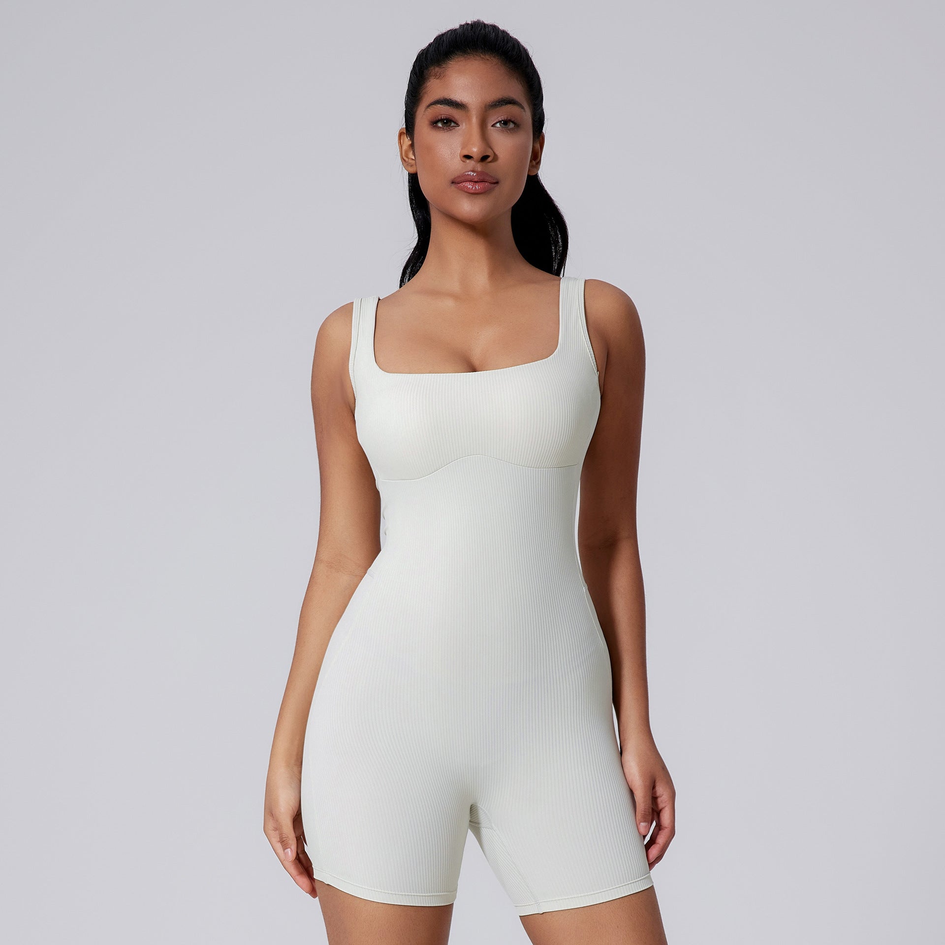 Glowwom Soft Sport Open Back Bodysuit